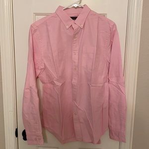 Like-New Banana Republic Pink Camden Fit Oxford Dress Shirt